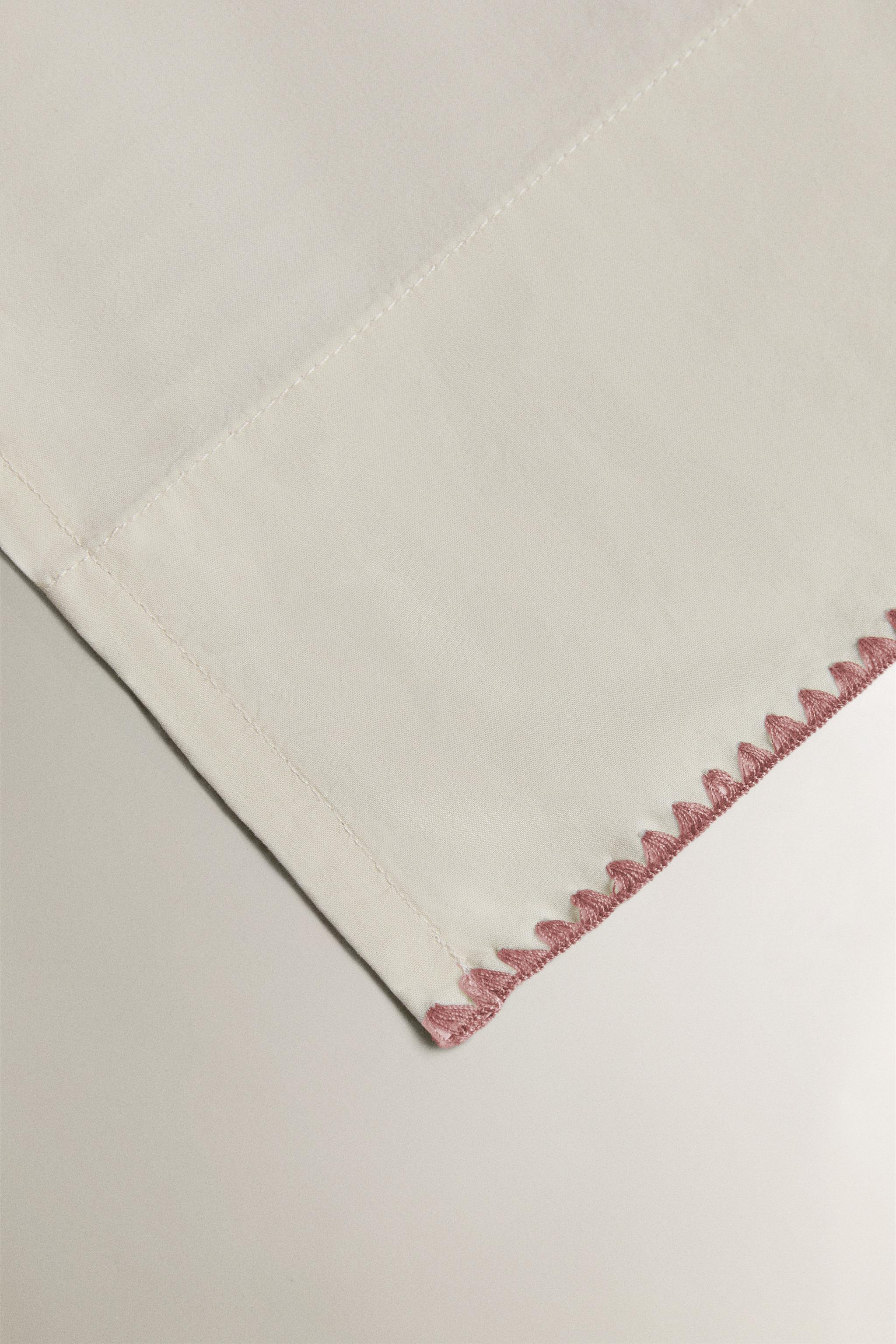 DRAP DE DESSUS ENFANT COTON POINT COQUILLE